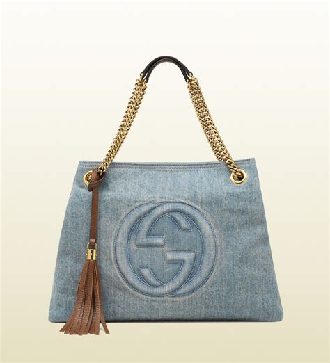 gucci denim soho bag|cheapest gucci soho bag.